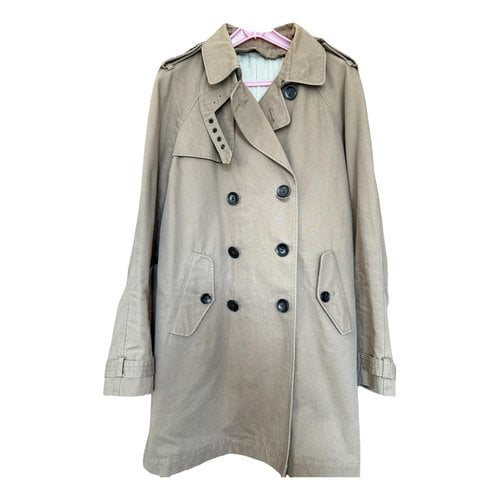 Pre-owned Mauro Grifoni Trench Coat In Ecru