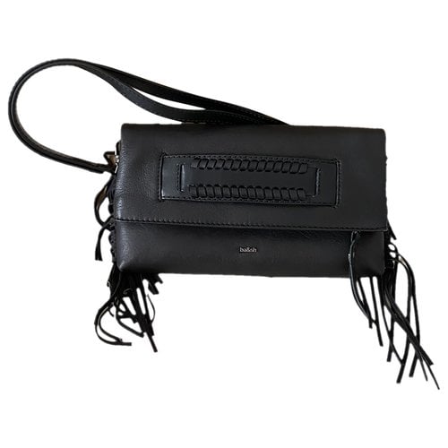Pre-owned Ba&sh Leather Handbag In Black