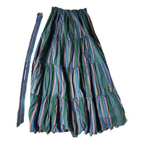 Pre-owned Zimmermann Maxi Skirt In Green