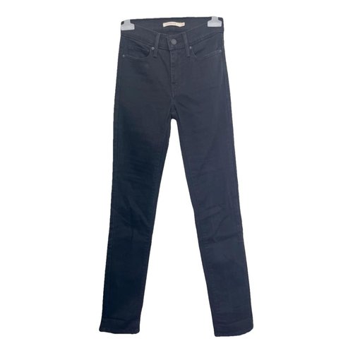 Pre-owned Levi's Slim Jeans In Black