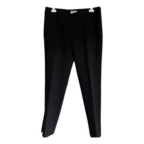Pre-owned Amanda Wakeley Slim Pants In Black
