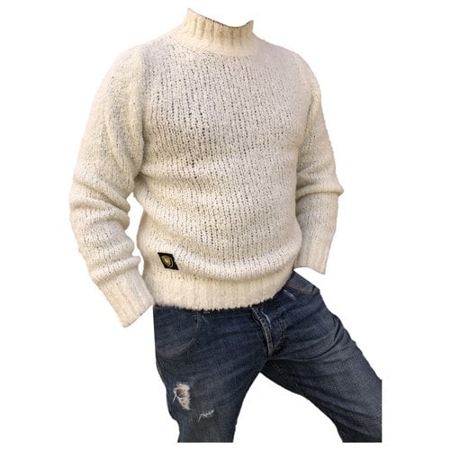 Pre-owned Blauer Wool Knitwear & Sweatshirt In White