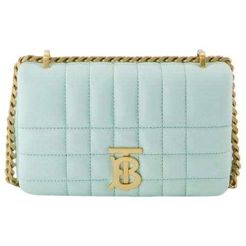 Pre-owned Burberry Lola Leather Handbag In Blue