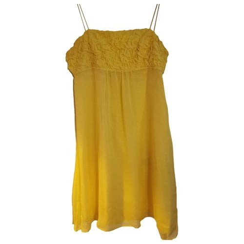 Pre-owned Paul & Joe Sister Silk Mid-length Dress In Yellow