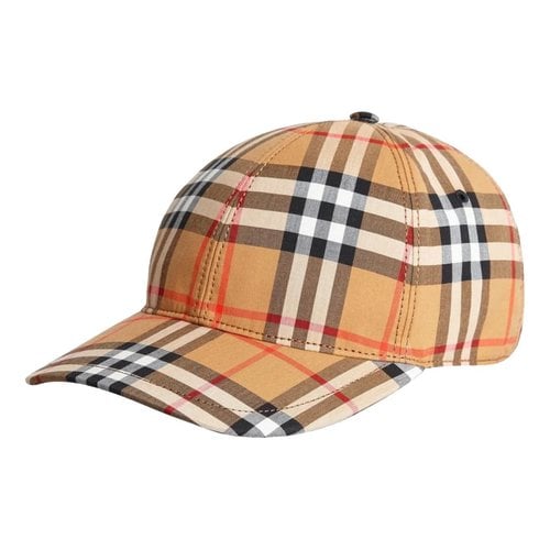 Pre-owned Burberry Hat In Yellow