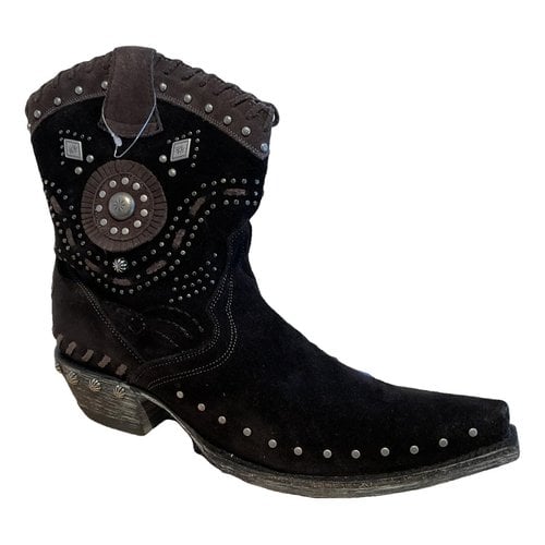 Pre-owned Old Gringo Cowboy Boots In Black