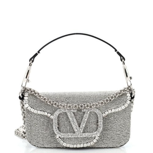 Pre-owned Valentino Garavani Leather Handbag In Silver
