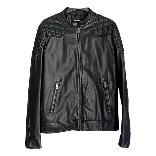 Pre-owned Diesel Faux Fur Jacket In Black