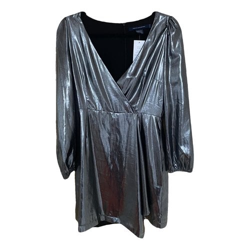 Pre-owned French Connection Mini Dress In Metallic