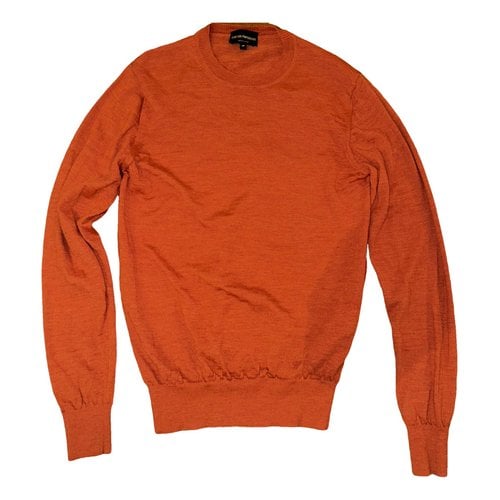 Pre-owned Emporio Armani Wool Shirt In Orange