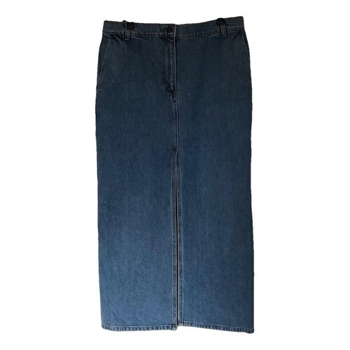 Pre-owned Magda Butrym Mid-length Skirt In Blue