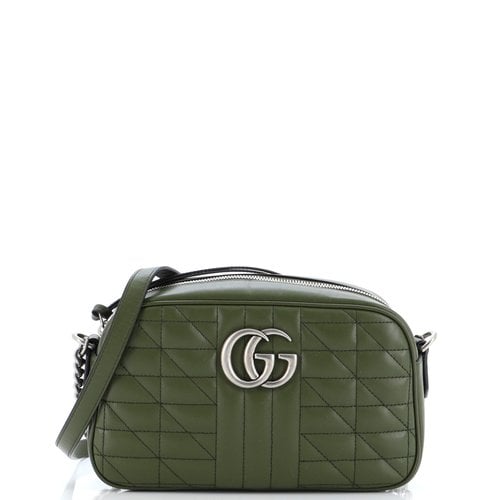 Pre-owned Gucci Leather Handbag In Green