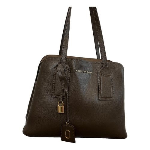 Pre-owned Marc Jacobs The Editor Leather Handbag In Brown