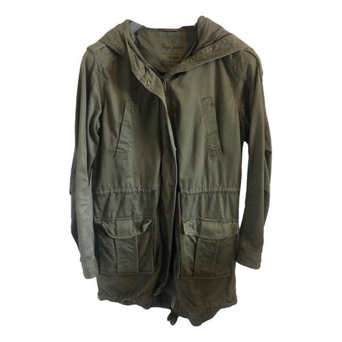 Pre-owned Pepe Jeans Parka In Green