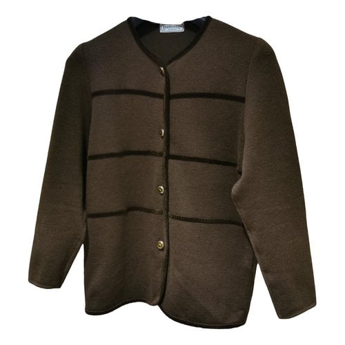 Pre-owned Burberry Velvet Short Vest In Brown