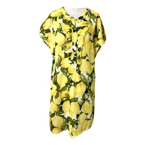 Pre-owned Moschino Mini Dress In Yellow
