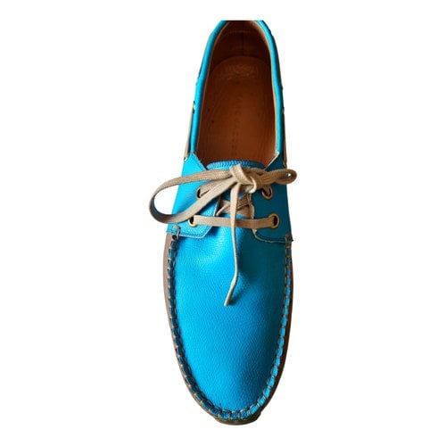 Pre-owned Marc Jacobs Leather Flats In Blue