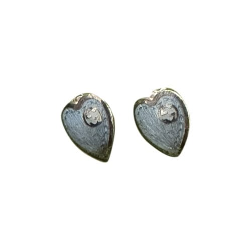 Pre-owned Gucci Silver Earrings In Blue