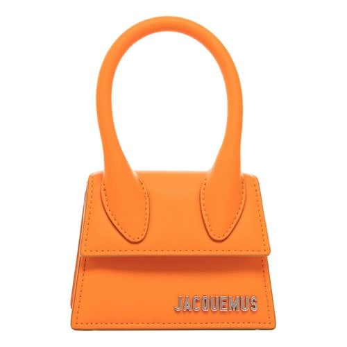 Pre-owned Jacquemus Leather Mini Bag In Orange