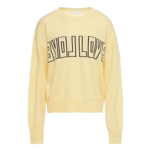 Pre-owned Sandro Wool Jumper In Yellow