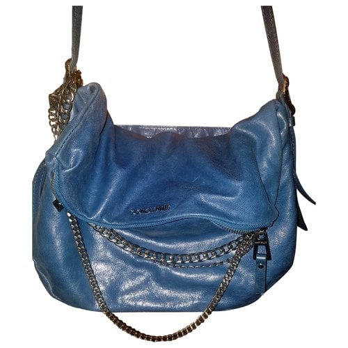 Pre-owned Jimmy Choo Leather Handbag In Blue