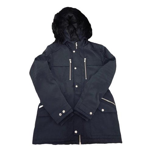 Pre-owned The Kooples Parka In Navy
