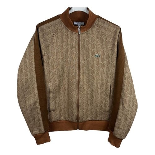 Pre-owned Lacoste Sweatshirt In Brown