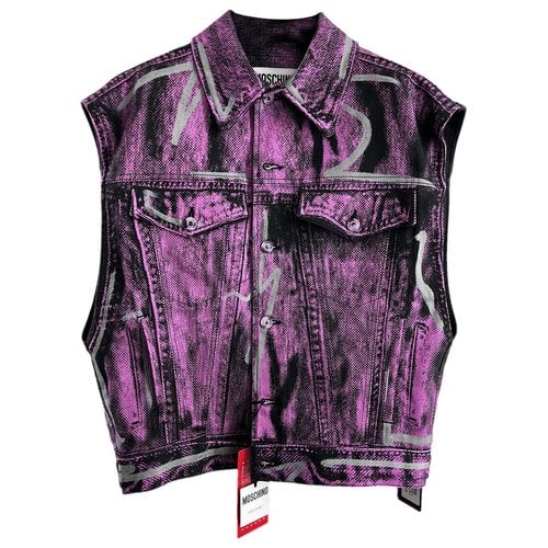Pre-owned Moschino Vest In Purple