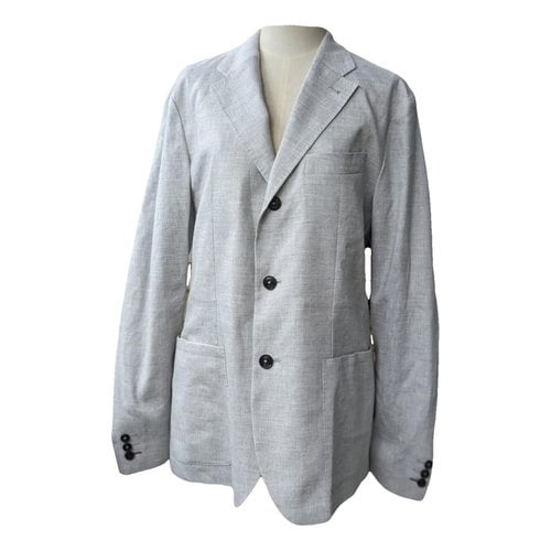 Pre-owned Ted Baker Linen Suit In Grey