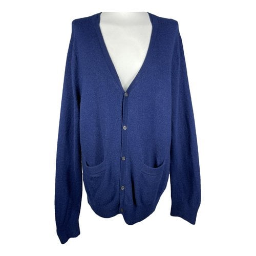 Pre-owned Acne Studios Cashmere Cardigan In Navy