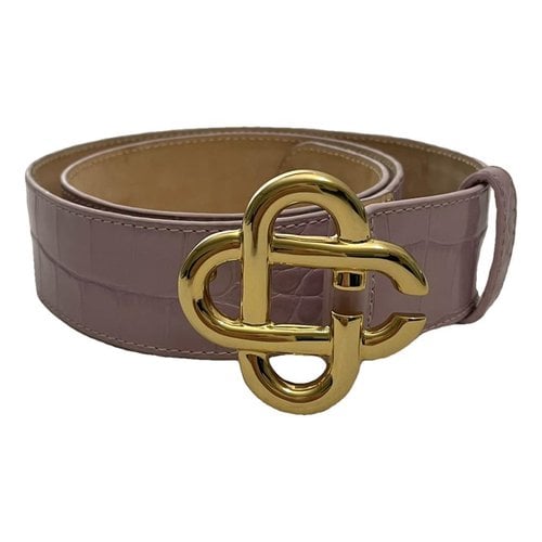 Pre-owned Casablanca Leather Belt In Pink