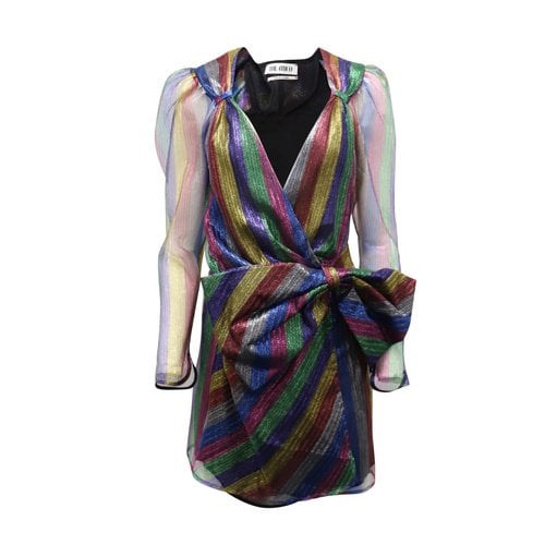 Pre-owned Attico Mini Dress In Multicolour