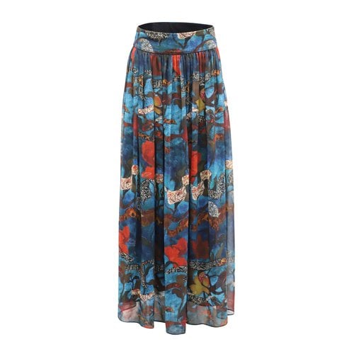 Pre-owned Alice And Olivia Maxi Skirt In Blue