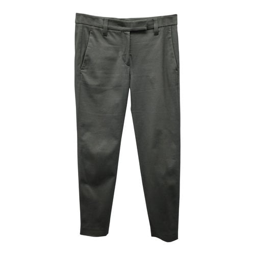 Pre-owned Brunello Cucinelli Straight Pants In Green