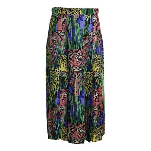 Pre-owned Gucci Silk Mid-length Skirt In Multicolour