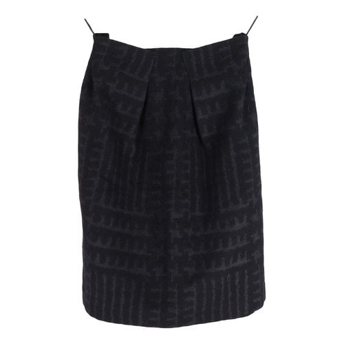 Pre-owned Roland Mouret Wool Mini Skirt In Black