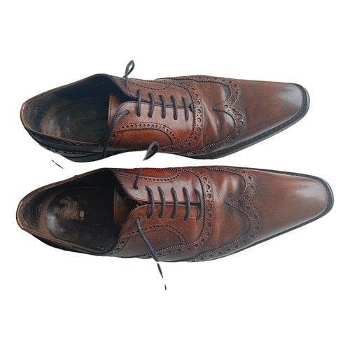 Pre-owned Harris Leather Lace Ups In Brown