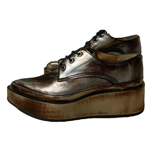 Pre-owned Jil Sander Patent Leather Trainers In Other