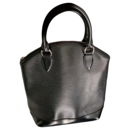 Pre-owned Louis Vuitton Lockit Leather Handbag In Black