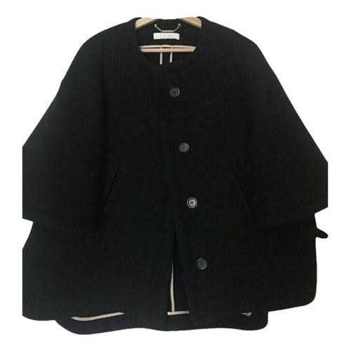 Pre-owned Chloé Wool Coat In Black