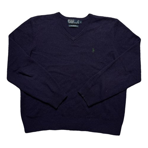 Pre-owned Polo Ralph Lauren Wool Sweatshirt In Blue