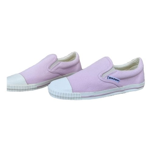 Pre-owned Palm Angels Cloth Espadrilles In Pink