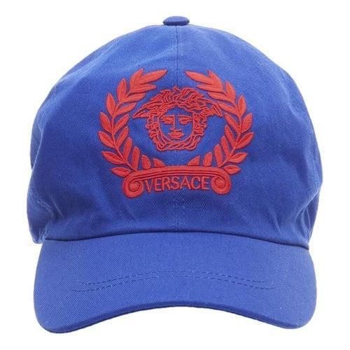 Pre-owned Versace Hat In Blue