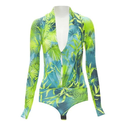 Pre-owned Versace Blouse In Green