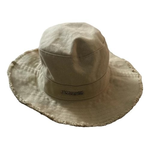 Pre-owned Jacquemus Le Bob Artichaut Hat In Beige