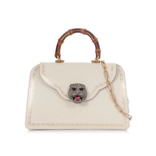 Pre-owned Gucci Thiara Leather Satchel In White