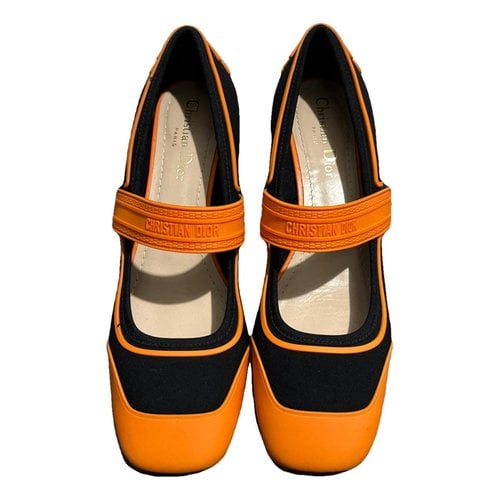 Pre-owned Dior Heels In Orange