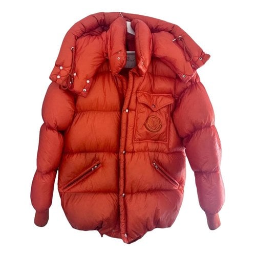 Pre-owned Moncler Classic Puffer In Orange