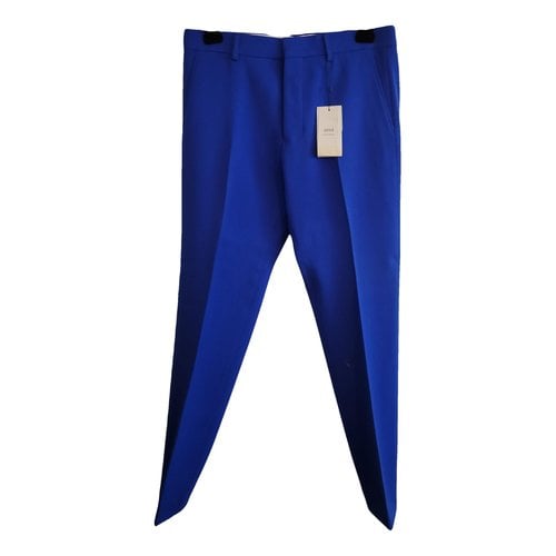 Pre-owned Ami Alexandre Mattiussi Wool Trousers In Blue