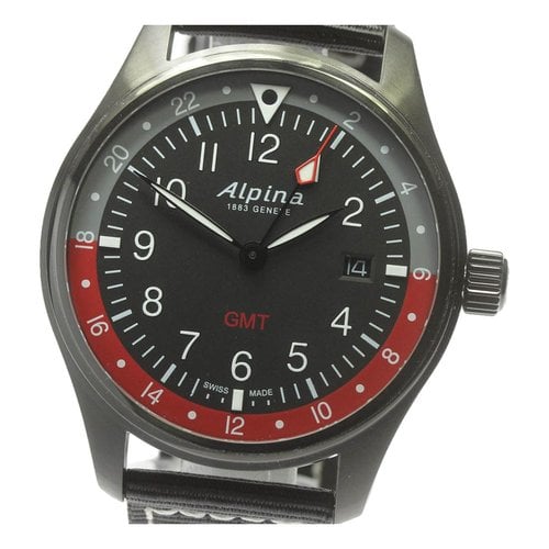 Pre-owned Alpina Watch In Black